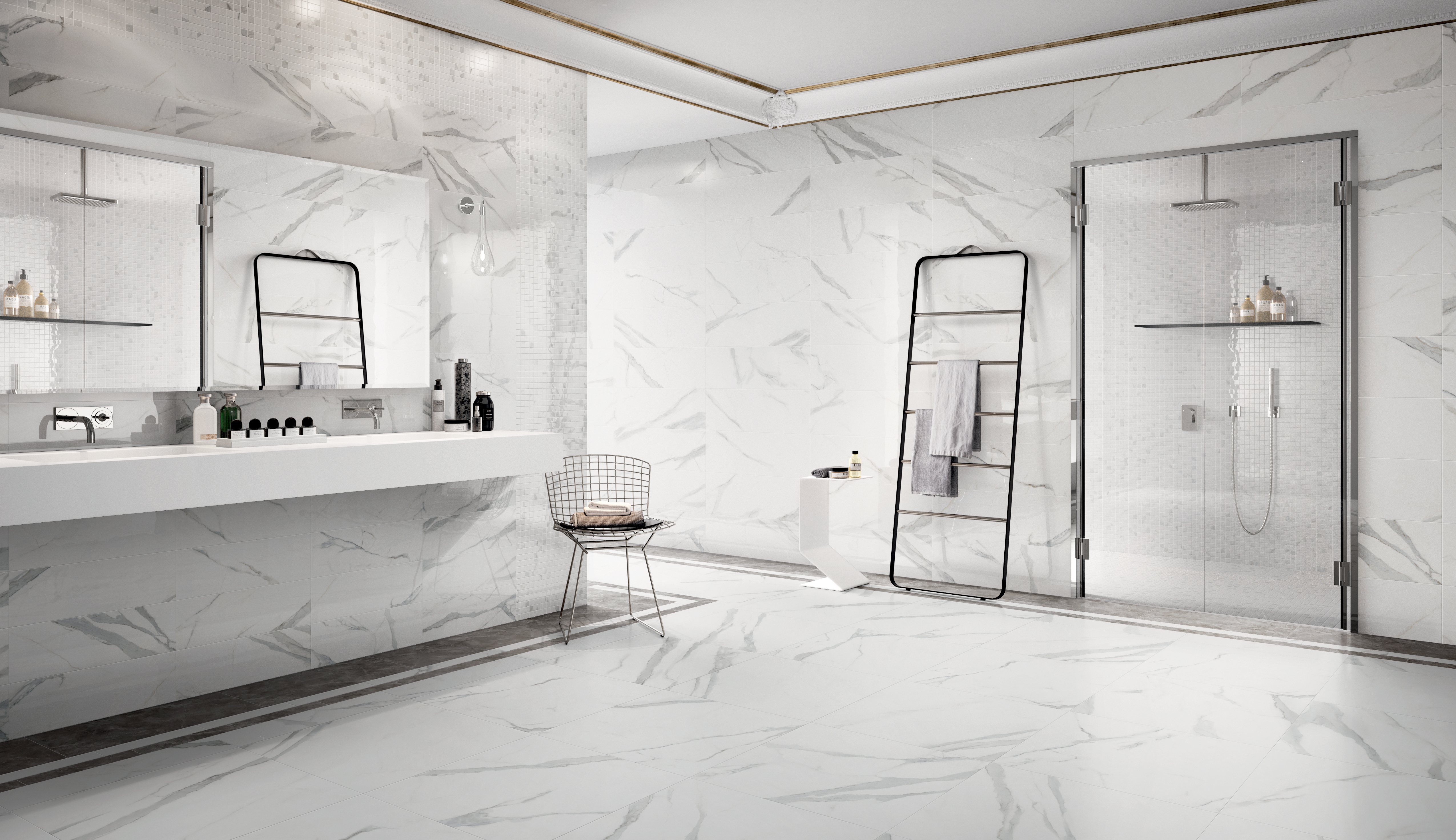 Statuario Venato Bathroom 3 | Speartek Tile